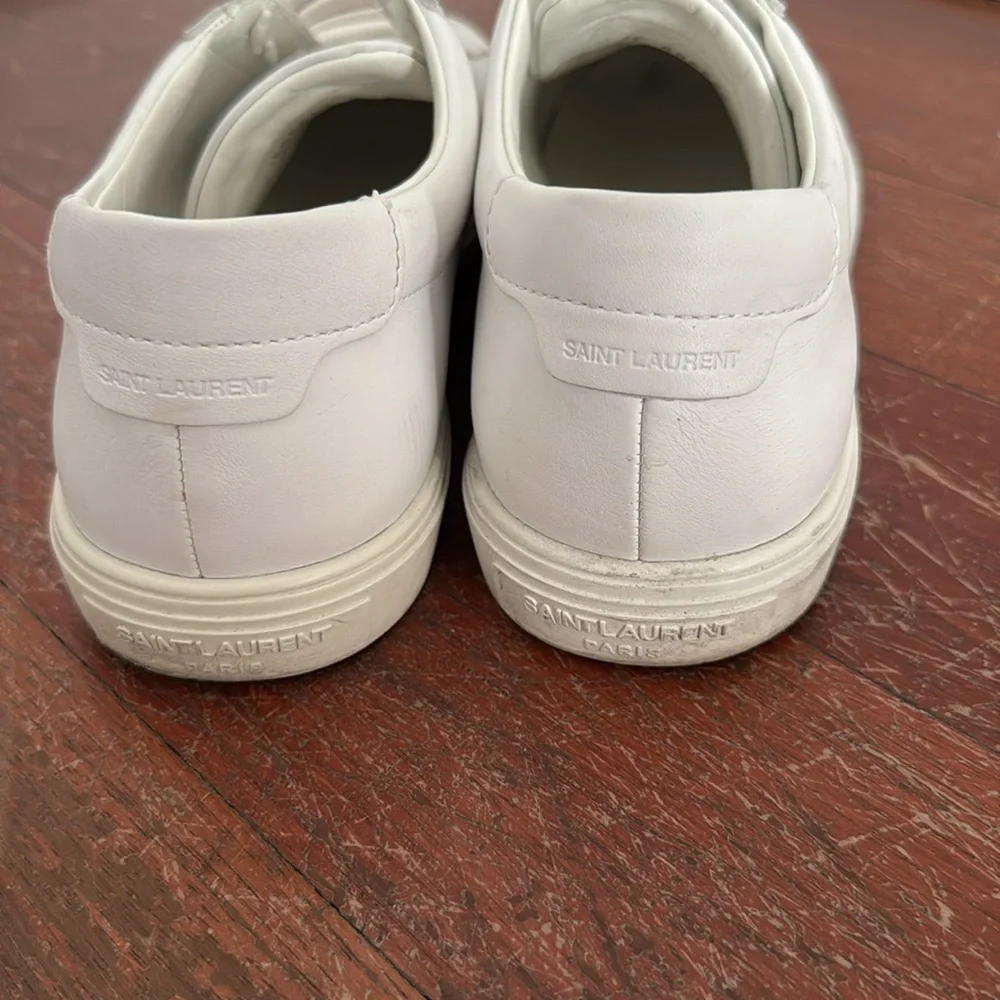 Saint Laurent Andy Lace-Up Sneakers EU 44.5 / White - Picture 7 of 9